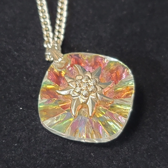 Germany Jewelry - VINTAGE aurora crystal Germany sun necklace rare